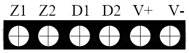 GST-BR001M點(diǎn)型可燃?xì)怏w探測器對(duì)外接線端子示意圖